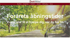 Desktop Screenshot of dahl-biler.dk